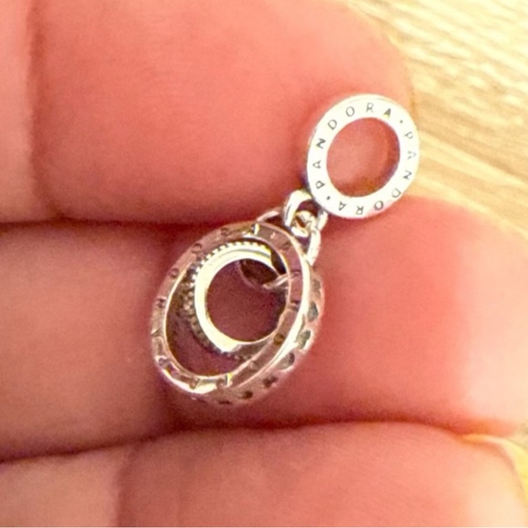 Pandora Silver and Gold Dangle Charm - Picture 2 of 4